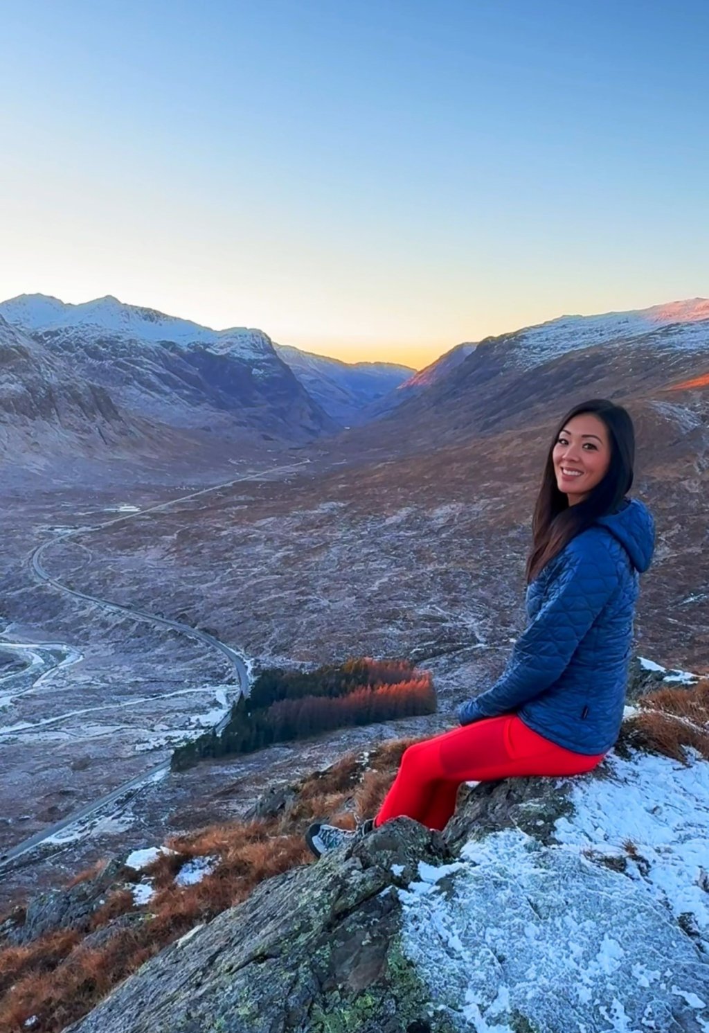 Make it Scotland's Ali Murray is sitting at the top of a mountain after a hike.